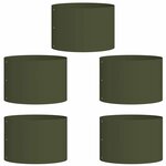 vidaXL Pots de jardin 5 Pièces Vert olive 30 x 30 x 20 cm Acier