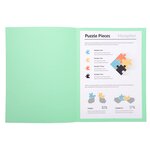 Paquet de 100 chemises JURA 250 en carte 240 grammes vert clair EXACOMPTA