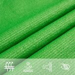 vidaXL Voile d'ombrage 160 g/m² Vert clair 2 5x2 5 m PEHD