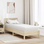 vidaXL Matelas avec Couche de Coco Blanc 80 x 200 cm Ressort ensaché