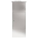 vidaXL Boîte de dépôt de colis Noir 44.5 x 29 x 110.5 cm