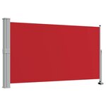 vidaXL Auvent latéral rétractable de patio 140 x 300 cm Rouge