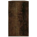 vidaXL Banc à chaussures Chêne fumé 80x24x45 cm Bois d'ingénierie