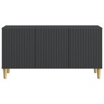 vidaXL Meuble TV 99 x 34 5 x 50 cm Noir Bois d'ingénierie