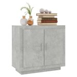 vidaXL Buffet Gris béton 80x40x75 cm Bois d'ingénierie