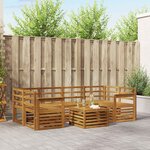 vidaXL Ensemble de canapés d'extérieur 7 pc Naturel