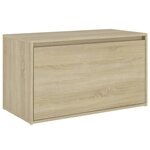vidaXL Banc d'entrée 80x40x45 cm Chêne sonoma Bois d'ingénierie