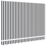 vidaXL Tissu de remplacement pour auvent pour cadre de 3 5x2 m anthracite et blanc
