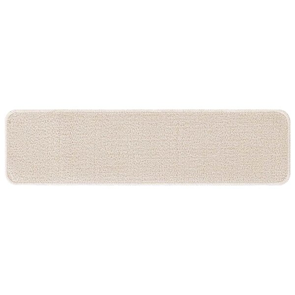 vidaXL Marches d'escalier 15 Pièces Crème 75 x 20 cm Polypropylène
