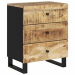 vidaXL Table de chevet 50x33x62 cm Bois de manguier et d'ingénierie