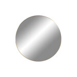 Miroir rond en acier avec cadre en aspect laiton Ø 40 cm