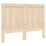 vidaXL Cadre de lit sans matelas gris 140x200 cm bois massif de pin