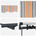 vidaXL Auvent Rétractable Multicolore 350 x 200 cm