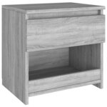 vidaXL Table de chevet Sonoma gris 40x30x39 cm Bois d'ingénierie