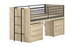 Lit mi-haut 90x200 sam nat-noir