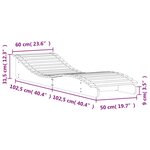 vidaXL Chaise longue 205x60x31 5 cm bois massif de pin