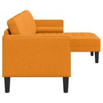 vidaXL Ensemble de Canapés Jaune foncé 173 x 131 x 67 cm tissu