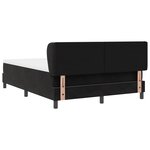 Lit Box Spring vidaXL avec Matelas Noir 140x190 cm Velours