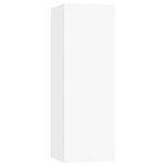 vidaXL Ensemble de meubles TV 4 Pièces Blanc Bois d'ingénierie