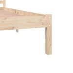 vidaXL Cadre de lit bois de pin massif 180x200 cm super king