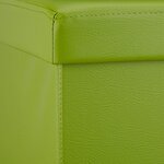 Tabouret pliant synthétique pouf de rangement pliant pliable 114 cm vert 13_0002807_2