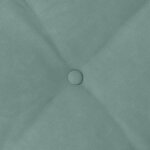 vidaXL Coussin de Dos Vert Mer 60 x 50 cm Tissu en velours côtelé