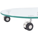 vidaXL Table basse 45x40x58 cm Verre trempé