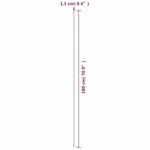 vidaXL Piquets pour plantes de jardin 30 Pièces vert 180 cm acier