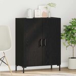 vidaXL Buffet Chêne noir 69 5 x 34 x 90 cm Bois d'ingénierie