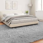 vidaXL Tapis en fausse Tafalla Gris 240 x 340 cm Polyester