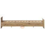 vidaXL Cadre de lit sans matelas chêne artisanal 140x200 cm