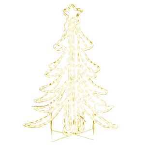vidaXL Arbre de Noël pliable avec LED Blanc chaud 87x87x93 cm
