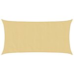 vidaXL Voile d'ombrage sable 3 5x2 m 100   polyester oxford