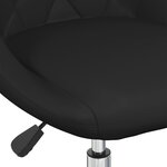 vidaXL Chaises à manger pivotantes lot de 2 noir similicuir