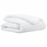 vidaXL Duvet 2-en-1 Blanc 155 x 220 cm Polyester