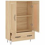 vidaXL Buffet haut chêne sonoma 69 5x31x115 cm bois d'ingénierie