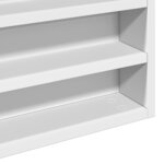 vidaXL Armoire à vitrine blanc 100x8 5x75 cm bois d'ingénierie