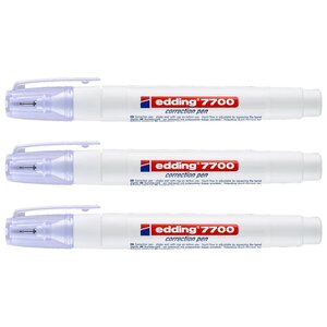 Stylo Correcteur 7700 Banc Pointe Métal 1-2 mm x 3 EDDING