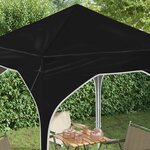 vidaXL Tente de fête pop-up 194 x 194 x 245 cm Noir