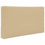 vidaXL Coussin de canapé d'extérieur 3 Pièces Beige Polyester