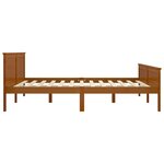 vidaXL Cadre de lit sans matelas marron miel bois massif pin 180x200cm
