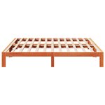 vidaXL Cadre de lit sans matelas cire marron 160x200cm bois pin massif