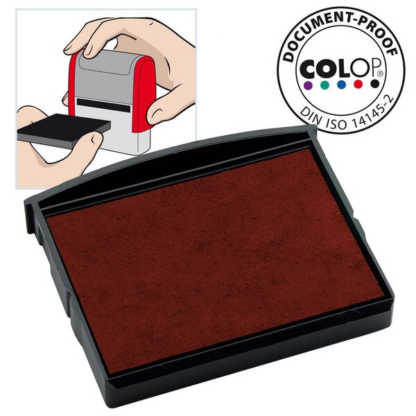 Recharge préencrée E/2100 pour timbre Classic 2100 - Rouge (paquet 2 unités)