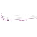 vidaXL Dessus de table 100x50x4 cm rectangulaire bois massif de hêtre