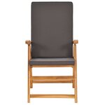 Salon de jardin meuble d'extérieur ensemble de mobilier 5 pièces avec coussins gris bois de teck massif 02_0016383