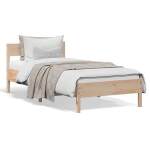 vidaXL Cadre de lit sans matelas 90x190 cm bois de pin massif