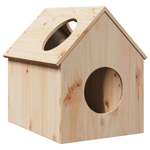 vidaXL Maison pour chat 41x50x50 cm bois de pin massif