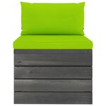 vidaXL Salon palette de jardin 2 Pièces avec coussins Bois de pin massif