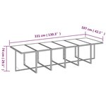 vidaXL Ensemble à manger de jardin coussins 17 Pièces Résine tressée Gris
