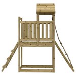 vidaXL Maisonnette de jeu avec mur d'escalade bois de pin imprégné
